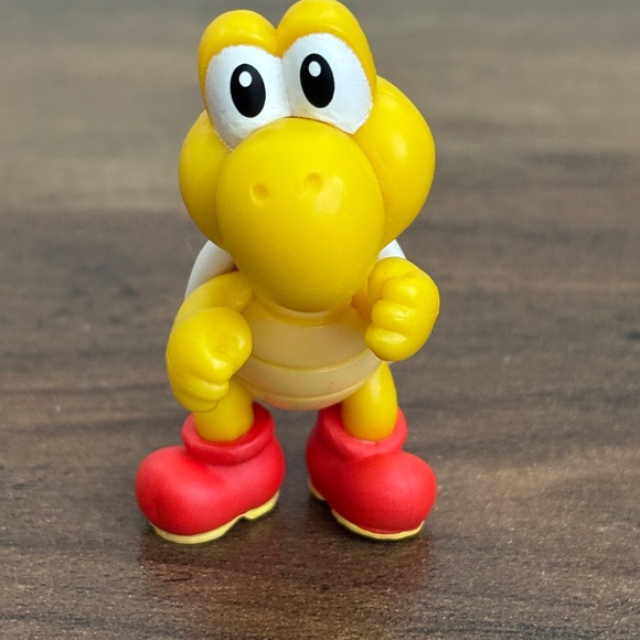 NINTENDO World Of Nintendo Red Shell Yellow KOOPA TROOPA Toy Figure Cake Topper - Picture 8 of 8
